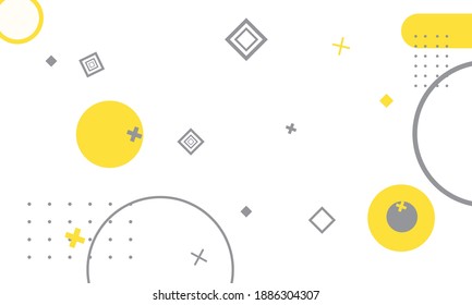 Pantone  2021  abstract geometric shape background.
