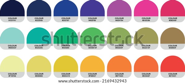 Pantone Classic Colour Catalog Inspiration Samples Stock Vector ...