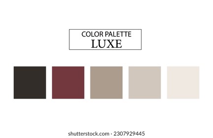Paleta Guía de color Pantone, Catálogo de ejemplo de colores LUXE de tono de color