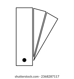 pantone color icon, colorful graphic catalog symbol, color template web vector illustration .