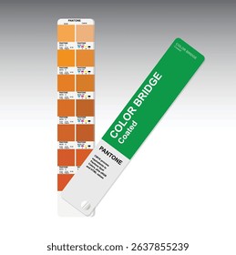 Pantone color palette guide for offset print, guide book for designers, photographers and artists