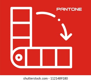 PANTONE COLOR VECTOR ICON 