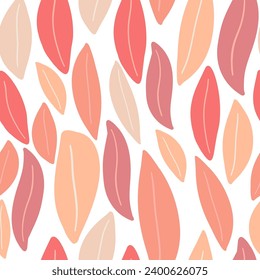 Pantone colour 2024 seamless pattern with leaves