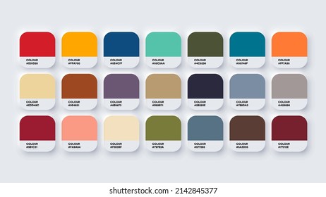Pantone Earthtones Colour Catalog Inspiration Samples in RGB