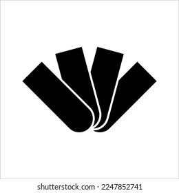 Pantone icon. color palette guide, colour swatch. vector illustration isolated on white background
