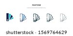 pantone icon in different style vector illustration. two colored and black pantone vector icons designed in filled, outline, line and stroke style can be used for web, mobile, ui