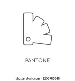 Pantone linear icon. Pantone concept stroke symbol design. Thin graphic elements vector illustration, outline pattern on a white background, eps 10.