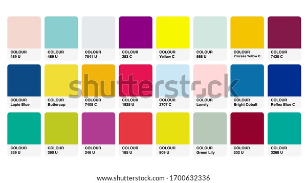 Pantone Mix Catalog Colour Guide Book Stock Vector (Royalty Free ...