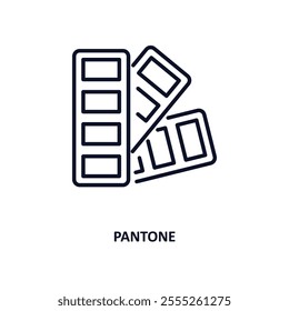 pantone outline icon.  Thin line icon from construction tools collection. Editable vector isolated on white background