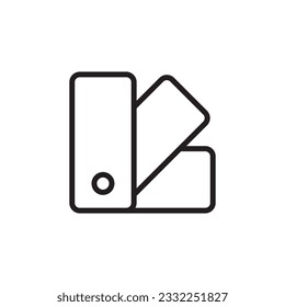 Pantone vector icon. Pantone flat sign design. Pantone symbol pictogram. UX UI icon