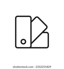 Pantone vector icon. Pantone flat sign design. Pantone symbol pictogram. UX UI icon
