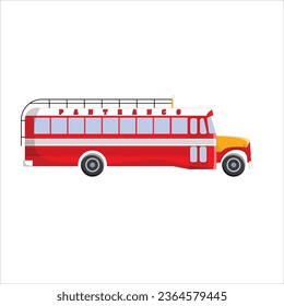 Pantranco Bus side view (Vector File)