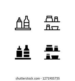 Pantry Icon Logo Vector Symbol. Condiment Icon