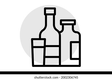 Pantry icon in vector graphics can be used for web and printed designs or printable projects.  Cafe and Restaurant related vector line icons. 

