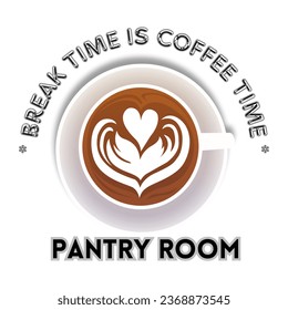 Pantry room logo in vector image