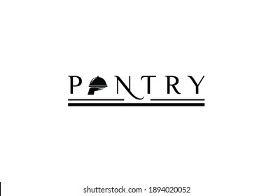 Pantry sign or logo label for door