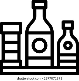 Pantry single vector line icon