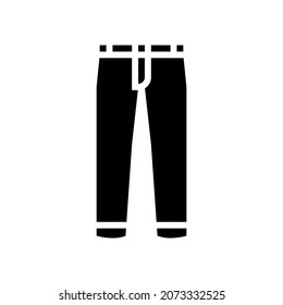 pants boy garment glyph icon vector. pants boy garment sign. isolated contour symbol black illustration