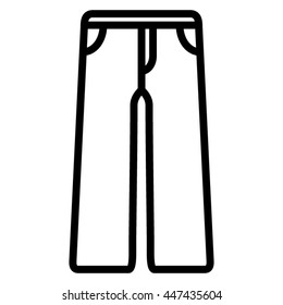 Pants clothes icon vector