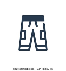 Pants clothing and fashion vector icon
