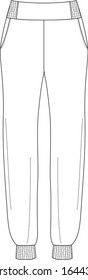 pants design template, pants drawing
