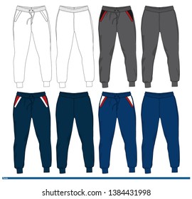 Pants design template fashion vector illustration