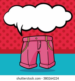 pants doodle, speech bubble