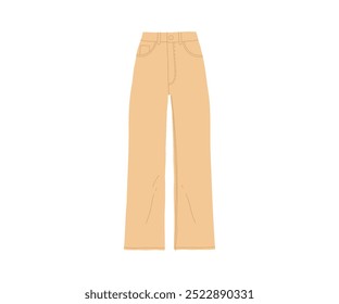 Pantalones dibujados a mano. Ilustración vectorial en estilo plano.