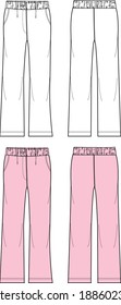 Pants Editable Fashion Flat Templates