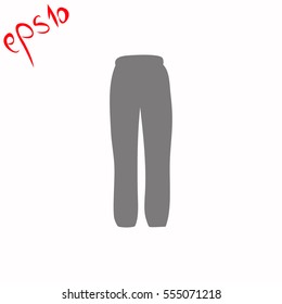 Pants grey icon.