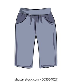 
Pants Hand Drawn Sketchy Vector Icon
