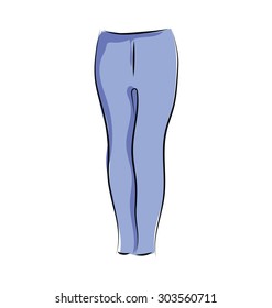 
Pants Hand Drawn Vector Icon
