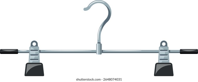 Percha de pantalones con Ilustración vectorial de pinzas