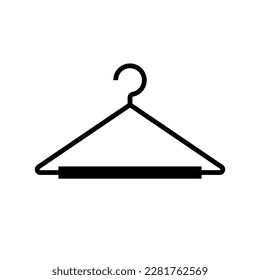Icono de percha de pantalones. Percha la ropa. Vector.