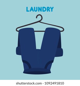 pants hanging laundry service
