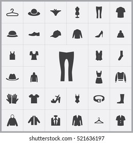 pants icon. clothes icons universal set for web and mobile