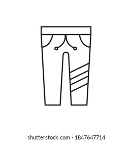 Pants-Symbol-Design einzeln auf weißem Hintergrund