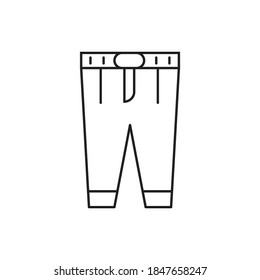 Pants icon design isolated on white background