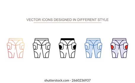 Diseño de icono de pantalones con fondo blanco