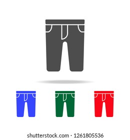 pants icon. Elements of washing in multi colored icons. Premium quality graphic design icon. Simple icon for websites, web design, mobile app