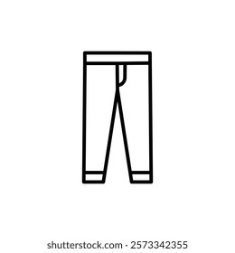 Pants Icon Flat fill set collection