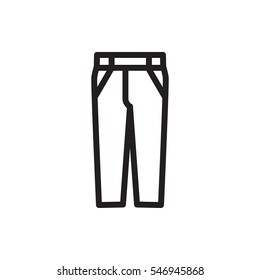 pants icon illustration isolated vector sign symbol