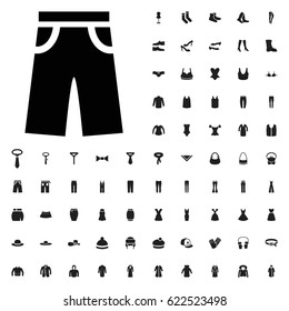 Pants icon illustration isolated vector sign symbol. clothes icons vector set. on white background