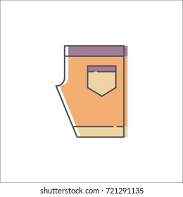 Pants Icon Illustration Vector
