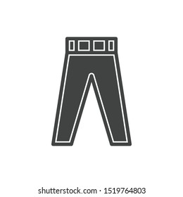 Pants icon isolated on white background. Trousers symbol modern, simple, vector, icon for website design, mobile app, ui. Vector Illustration
