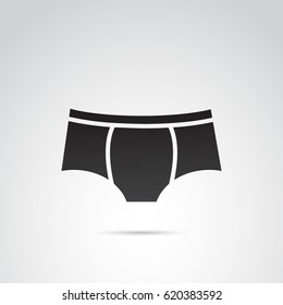 Pants icon isolated on white background. Vector art.
