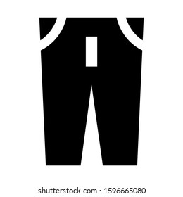 pants icon isolated sign symbol vector illustration - high quality black style vector icons
