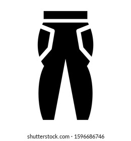 pants icon isolated sign symbol vector illustration - high quality black style vector icons
