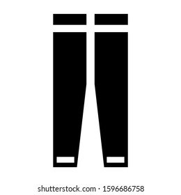pants icon isolated sign symbol vector illustration - high quality black style vector icons
