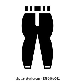 pants icon isolated sign symbol vector illustration - high quality black style vector icons
